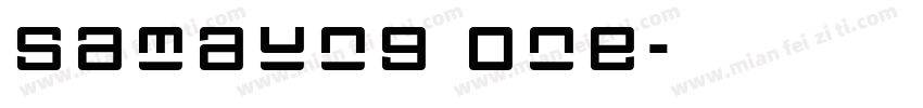 Samaung One字体转换